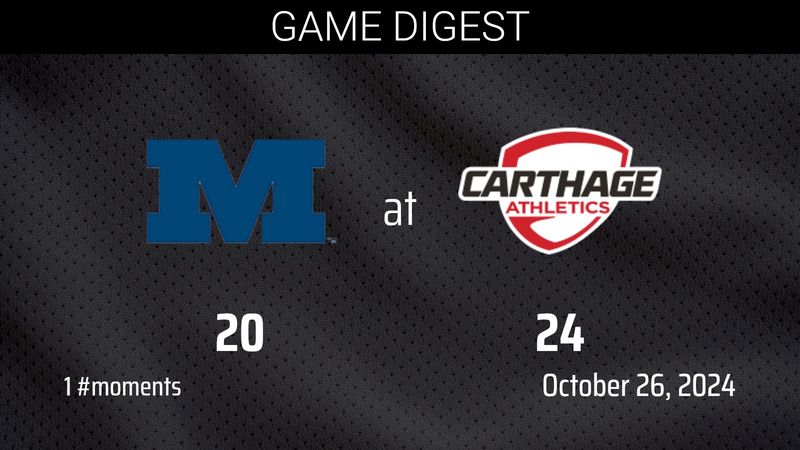 Game Digest - CARTH at MIL Football 2024/10/26