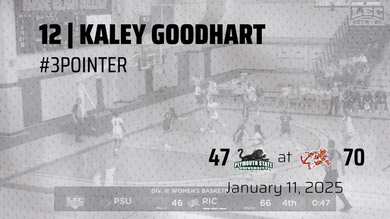 Kaley Goodhart (12) G drops a #3pointer, #assist by Isabella Abruzese (33) G